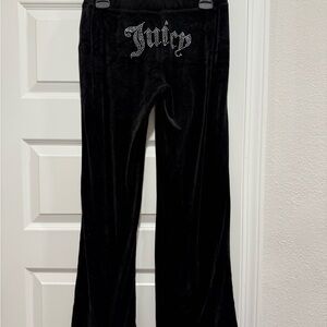 Juicy Couture Black Velvet Joggers